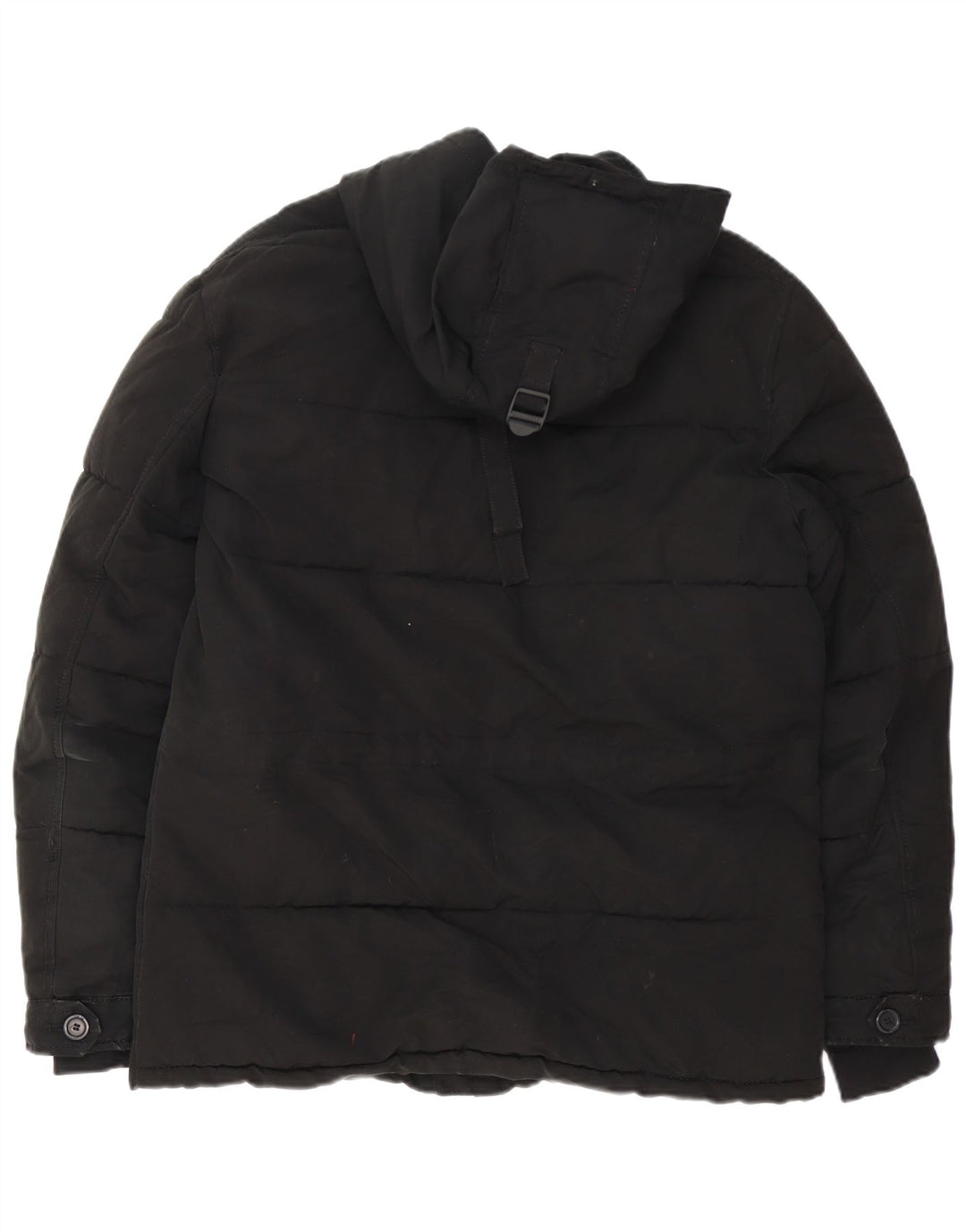 Zara Herre hættepolstret jakke UK 38 Medium Sort