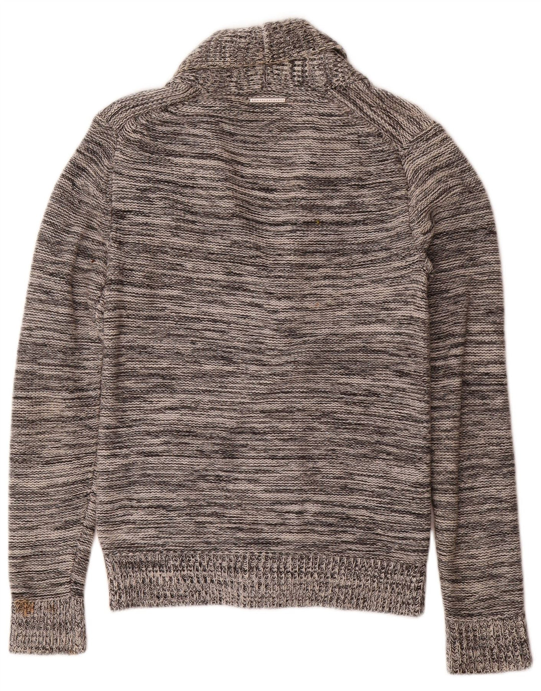Armani Exchange Herre Cardigan Sweater XS Grå Flecked Bomuld