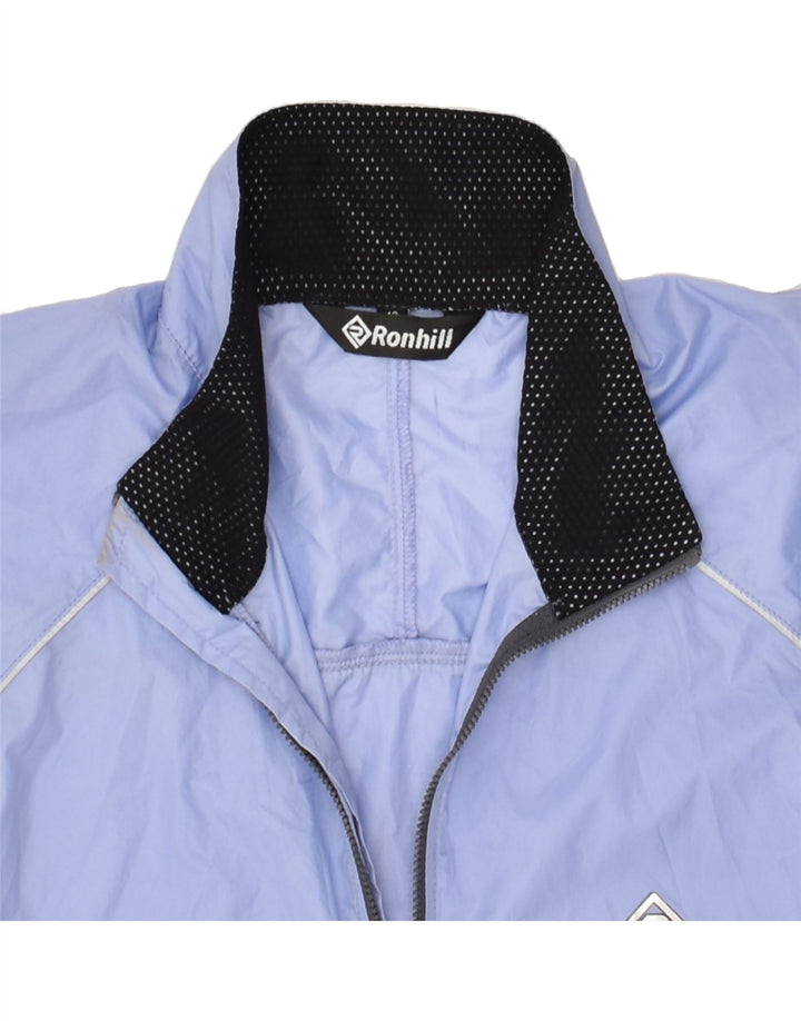 RONHILL Womens Tracksuit Top Jacket US 12 Large Blue Colourblock Polyester Vintage Ronhill and Second-Hand Ronhill from Messina Hembry 
