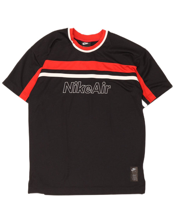 Nike Regular Graphic T-Shirt Top Medium Sort Colourblock Polyester