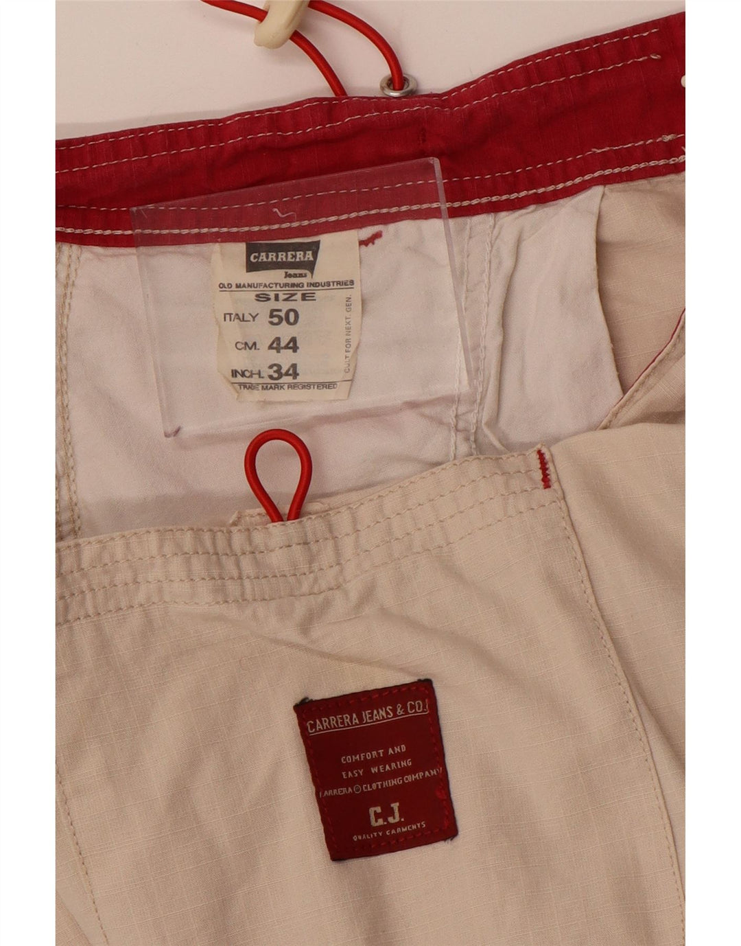 CARRERA Casual Bukser til mænd W34 L31 Beige Bomuld