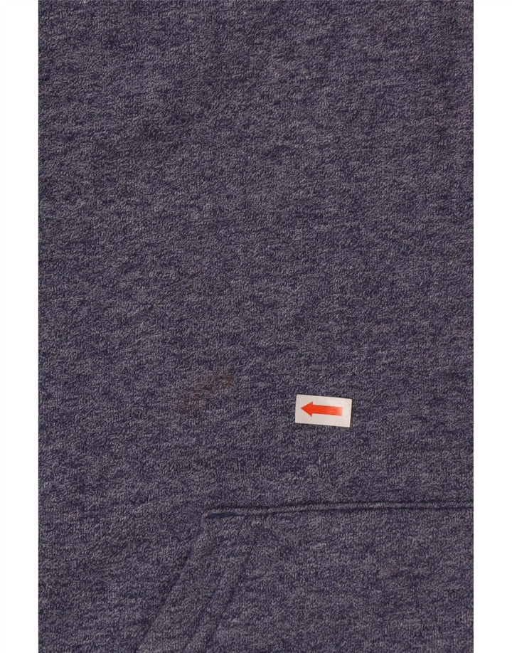 Quiksilver Herre hættetrøje Jumper Medium Blue Flecked Bomuld