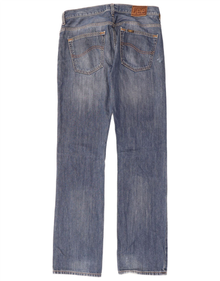 Lee Herre Knox Straight Jeans W33 L36 Blå Bomuld