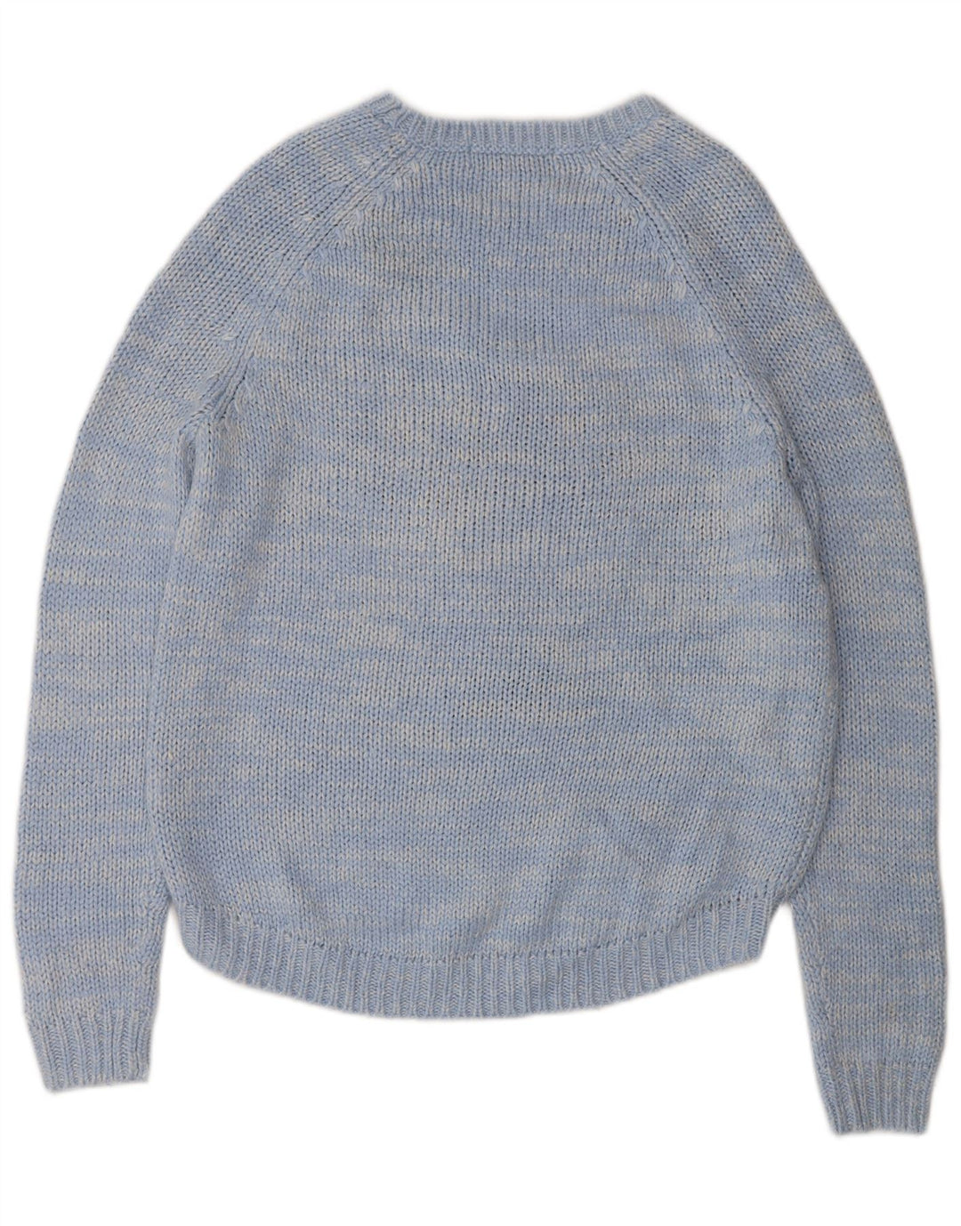 Marks & Spencer Dame Grafisk Boat Neck Jumper Sweater UK 10 Small Blue