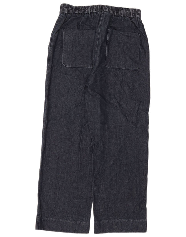Les Copains Dame løse jeans EU 38 Medium W28 L28 Marineblå Bomuld