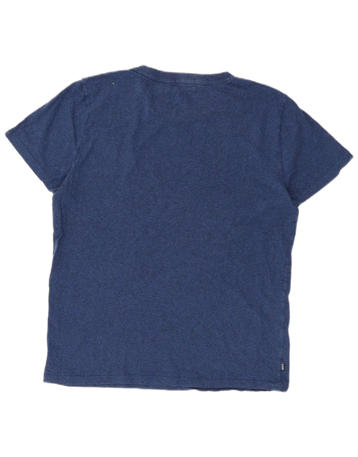 Superdry T-shirt top til mænd XL marineblå bomuld