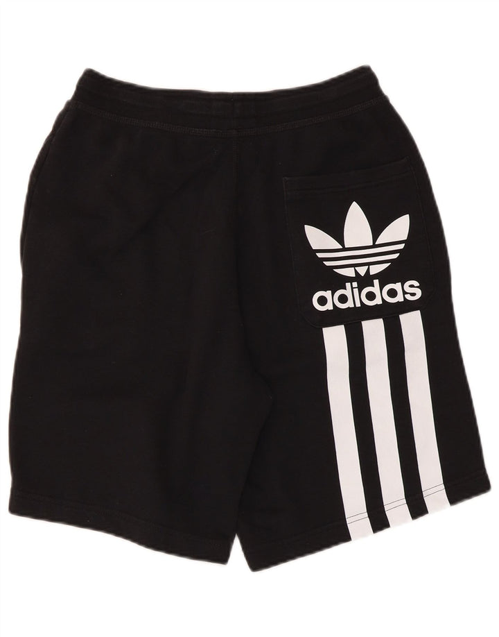 ADIDAS grafiske sportsshorts til mænd, små sorte bomuld
