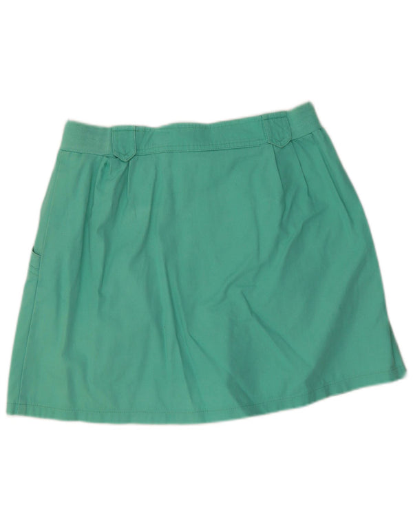 Adidas Dame Mini Nederdel UK 10 Small W26 Grøn Bomuld