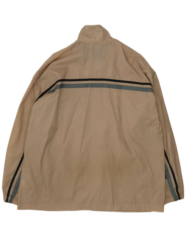 Nike træningsdragt topjakke til mænd 2XL beige stribet polyester