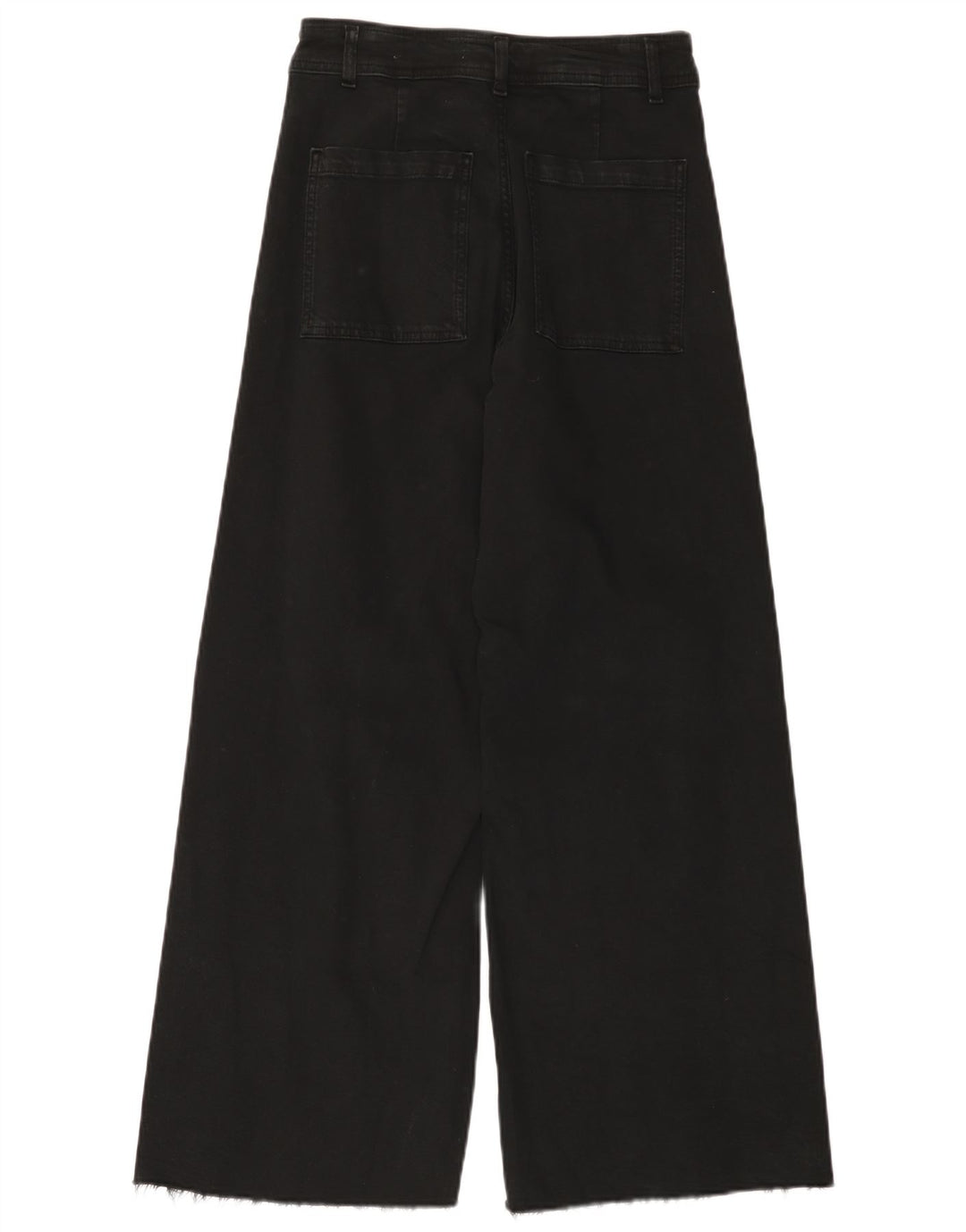 Zara Dame Jeans med brede ben EU 40 Medium W30 L28 Sort