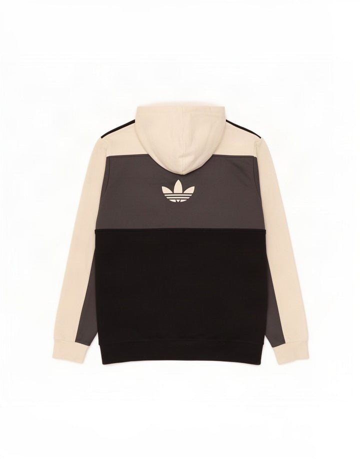 Adidas grafisk hættetrøje med lynlås til mænd Medium Flerfarvet Colourblock