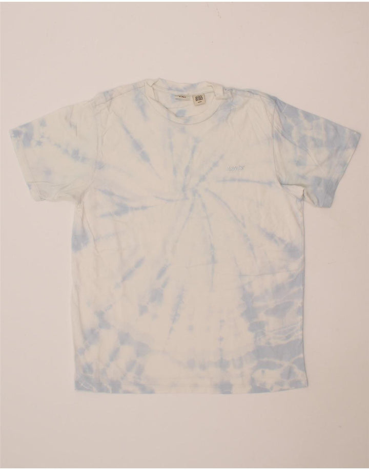 LEVI'S Mens T-Shirt Top Small Blue Tie Dye Vintage Levi's and Second-Hand Levi's from Messina Hembry 