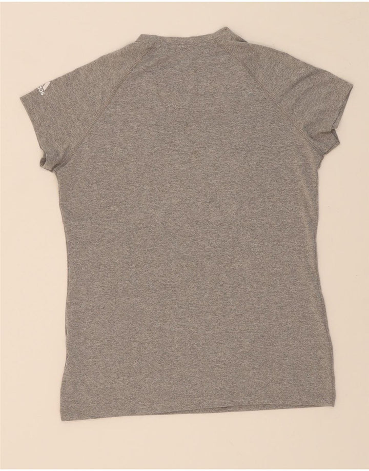 ADIDAS Mens Climalite T-Shirt Top Small Grey Polyester Vintage Adidas and Second-Hand Adidas from Messina Hembry 