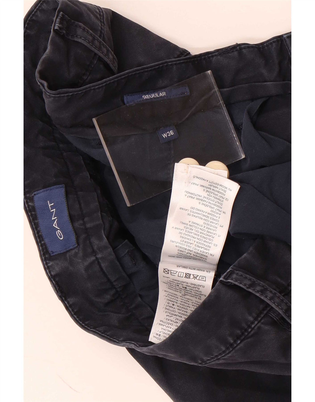 Gant Herre Chino Shorts W36 Large Navy Blue Bomuld