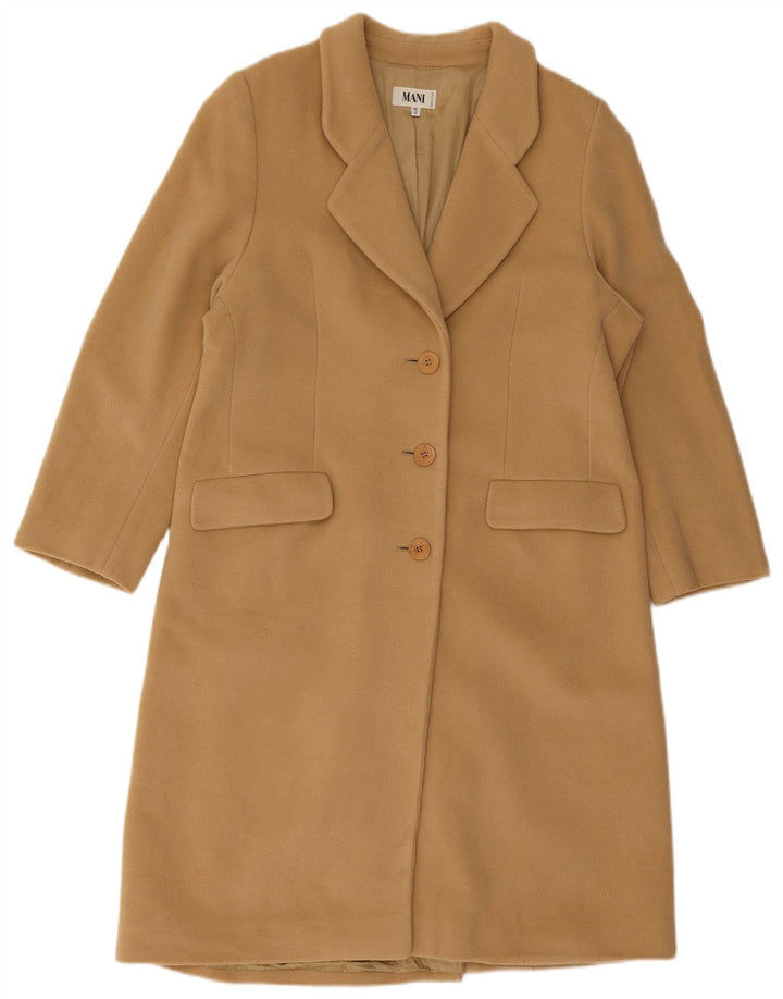 MANI Dame Overfrakke IT 46 Stor Beige Uld