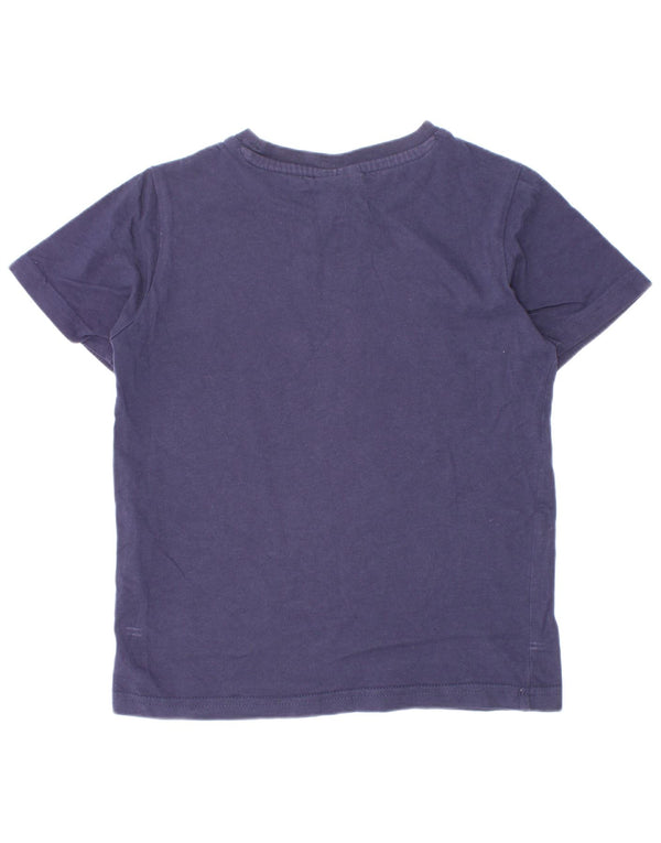 Champion drenge grafisk T-shirt top 5-6 år XS marineblå bomuld
