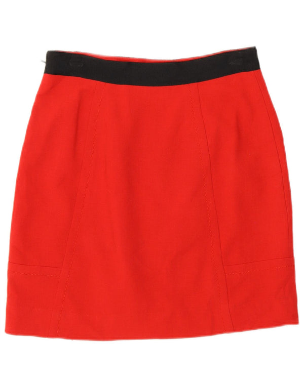 Coast Dame Mini-nederdel UK 8 Small W26 Red Colourblock Polyester