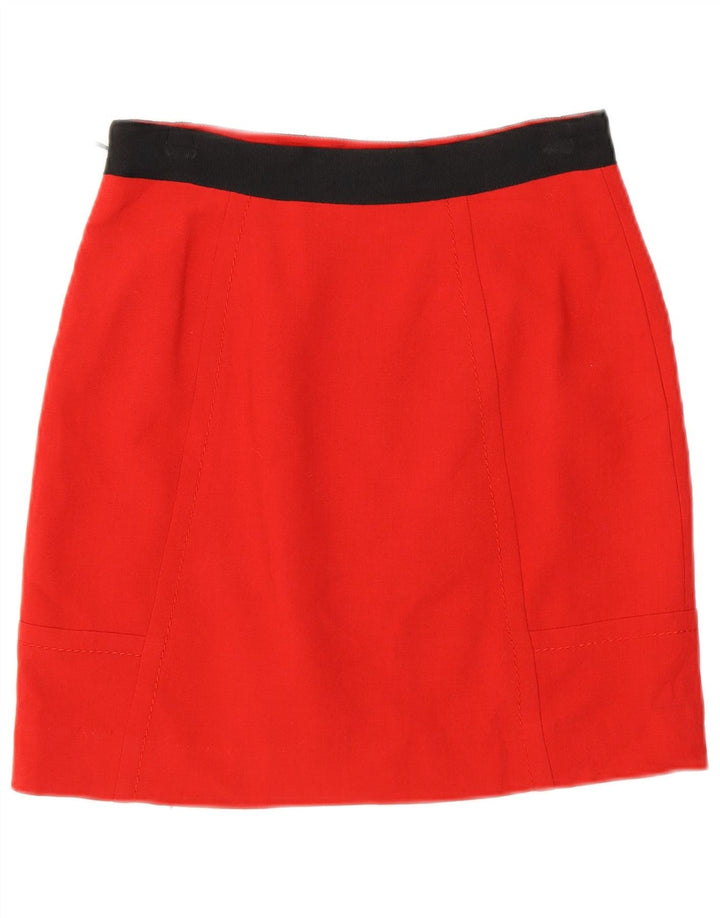 Coast Dame Mini-nederdel UK 8 Small W26 Red Colourblock Polyester