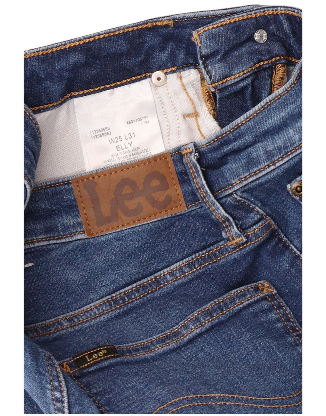 Lee Dame Elly Slim Jeans W25 L28 Blå Bomuld