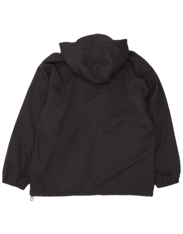 Kappa Herre Hooded Loose Fit Vendbar jakke UK 36 Small Black Colourblock