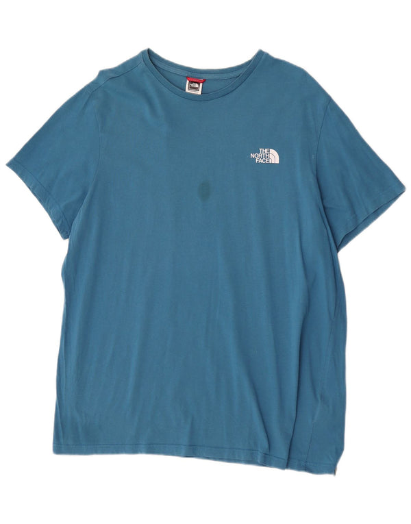 The North Face Herre T-Shirt Top XL Blå Bomuld