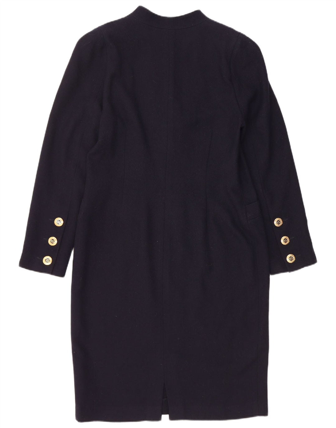 Luisa Spagnoli Dame Langærmet Skede Kjole IT 46 Large Navy Blue