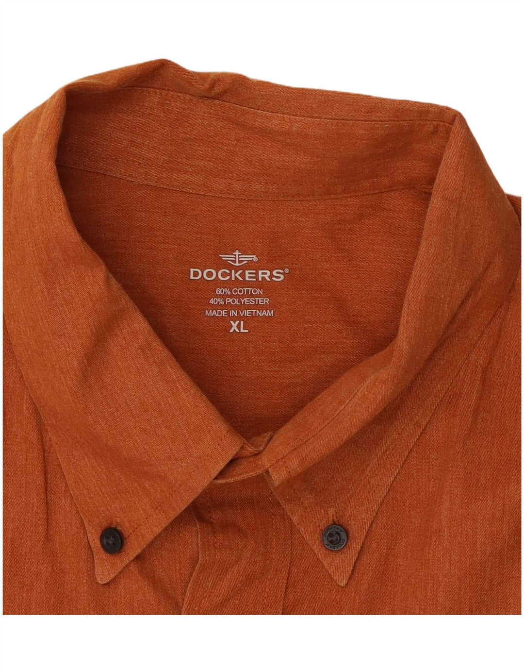 DOCKERS Herreskjorte XL Orange Bomuld