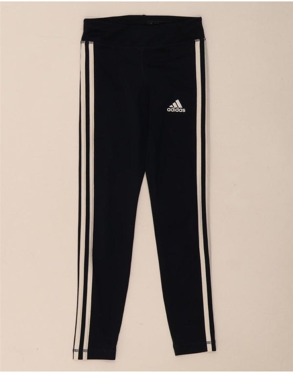 ADIDAS Piger Climalite Leggings 9-10 år Marineblå polyester