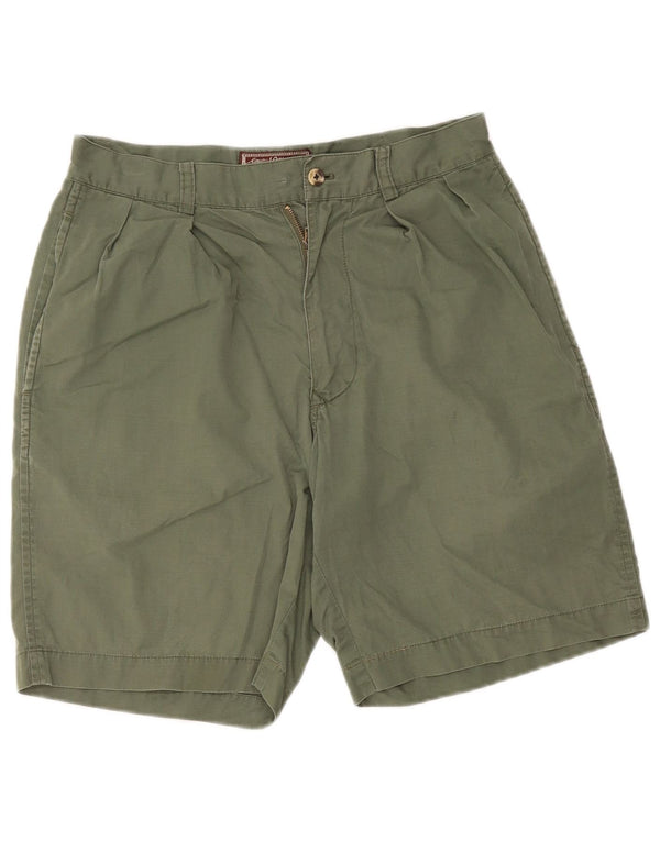 Marlboro Classics Herre Pegged Chino Shorts EU 46 Small W30 Khaki Cotton