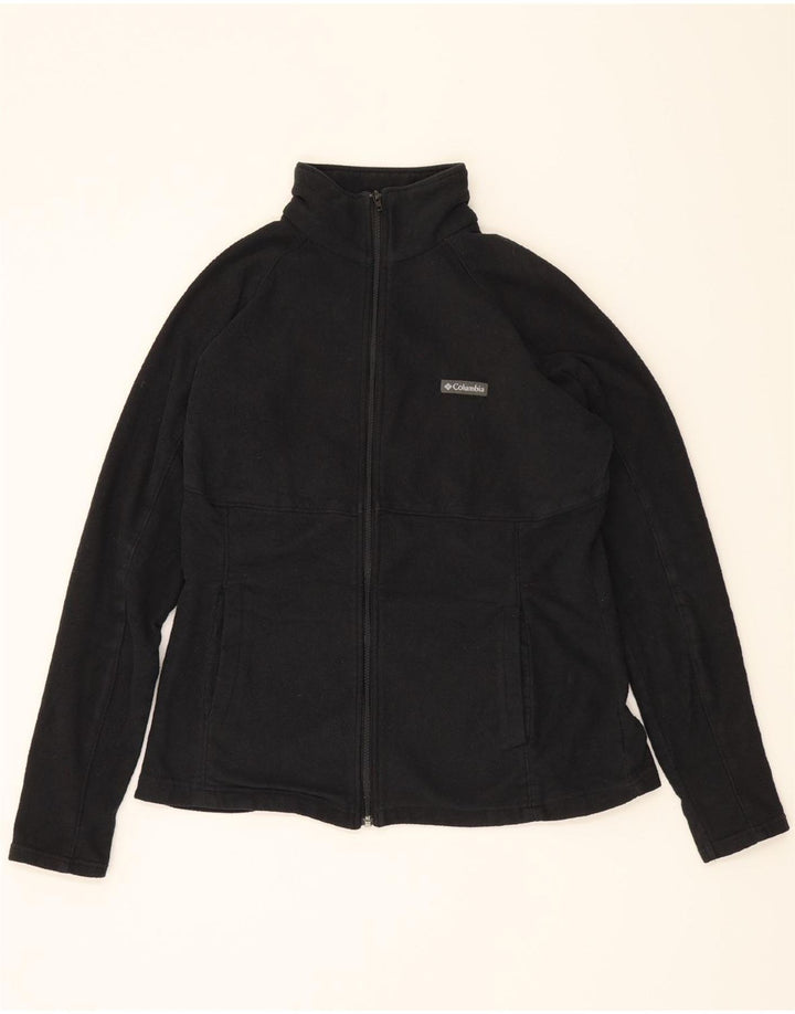 COLUMBIA Womens Fleece Jacket UK 18 XL Black Polyester Vintage Columbia and Second-Hand Columbia from Messina Hembry 