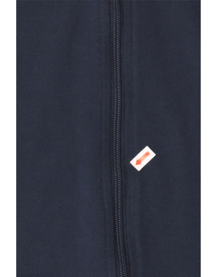 FILA Womens Tracksuit Top Jacket UK 10 Small Navy Blue Colourblock Cotton Vintage Fila and Second-Hand Fila from Messina Hembry 
