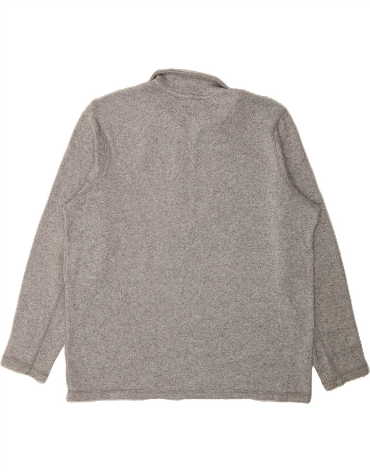EDDIE BAUER Mens Zip Neck Sweatshirt Jumper 2XL Grey Polyester Vintage Eddie Bauer and Second-Hand Eddie Bauer from Messina Hembry 