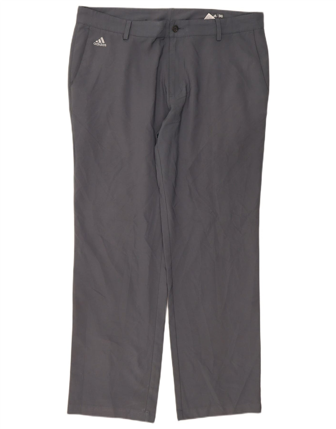 Adidas Herre Climalite Straight Chino Bukser W38 L32 Grå Polyester