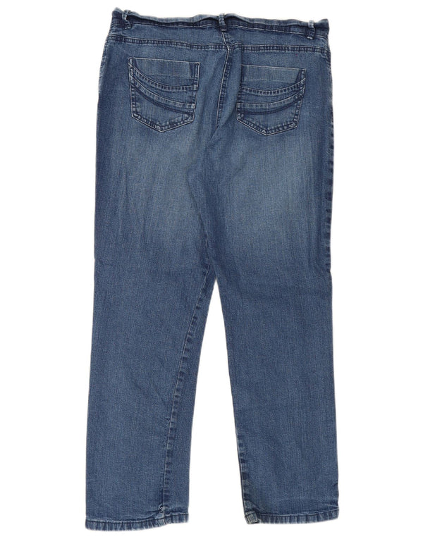 Marks & Spencer Herre Straight Jeans UK 16 Large W34 L27 Blue Cotton