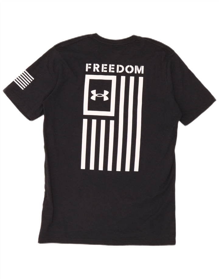 Under Armour Herre grafisk T-shirt Top Lille sort bomuld