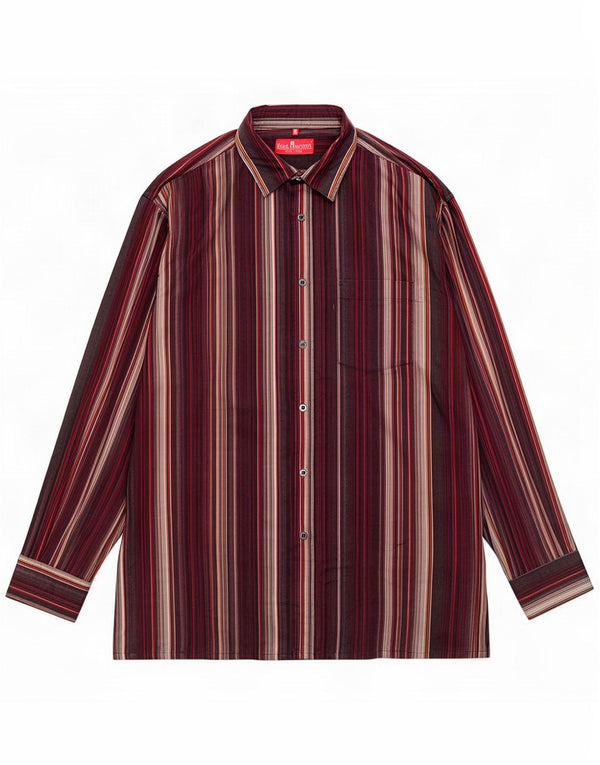 Marcel Battiston Mens Shirt Size 43/44 XL Multicoloured Striped Cotton