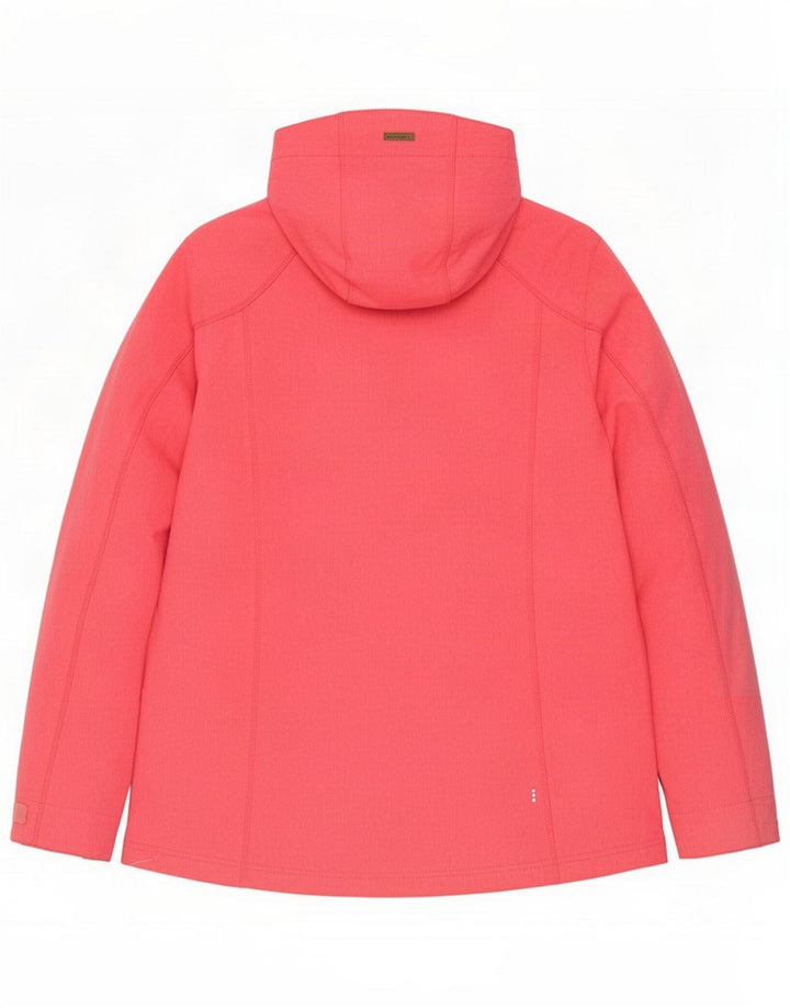 Icepeak Dame Hooded Windbreaker Jacket IT 44 Medium Pink Polyester