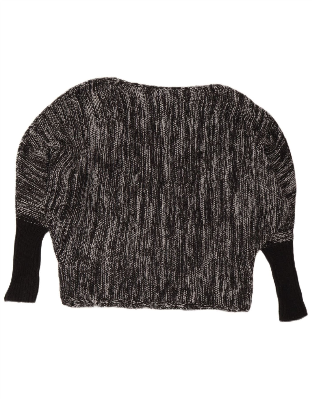 CALVIN KLEIN JEANS Dame Boat Neck sweater UK 6 XS Grå Flecked