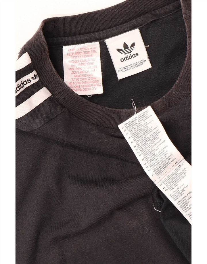 Adidas Herre grafisk T-shirt top lille sort bomuld