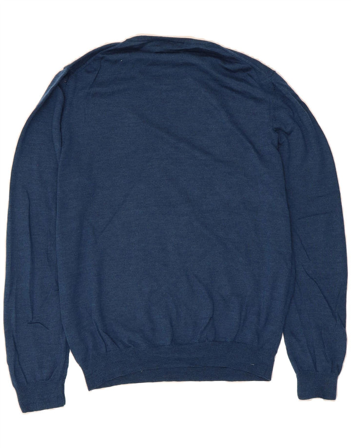 AUTOGRAPH  Mens Slim Fit Crew Neck Jumper Sweater Large Navy Blue Vintage Autograph and Second-Hand Autograph from Messina Hembry 