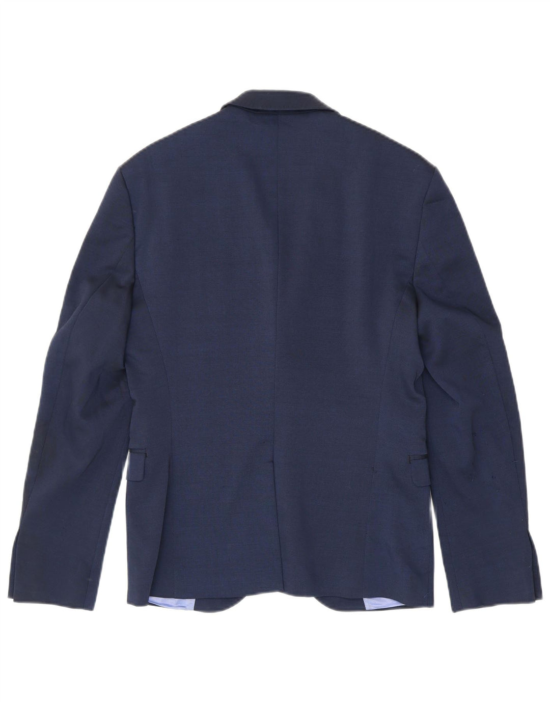Zara Herre 2-knaps blazerjakke EU 46 Lille marineblå polyester