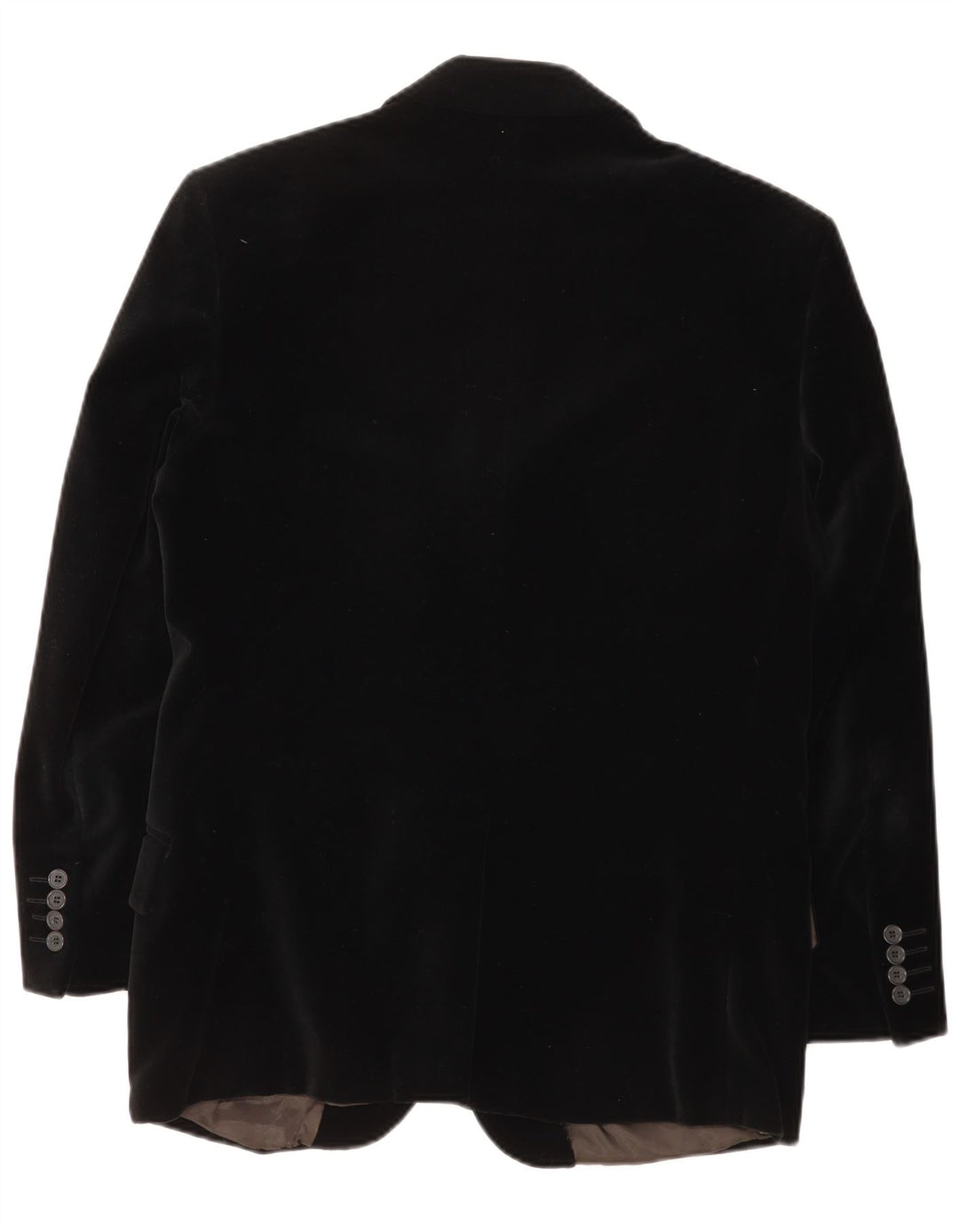 Vintage Herre 3 Button Velvet Blazer Jacket UK 38 Medium Black