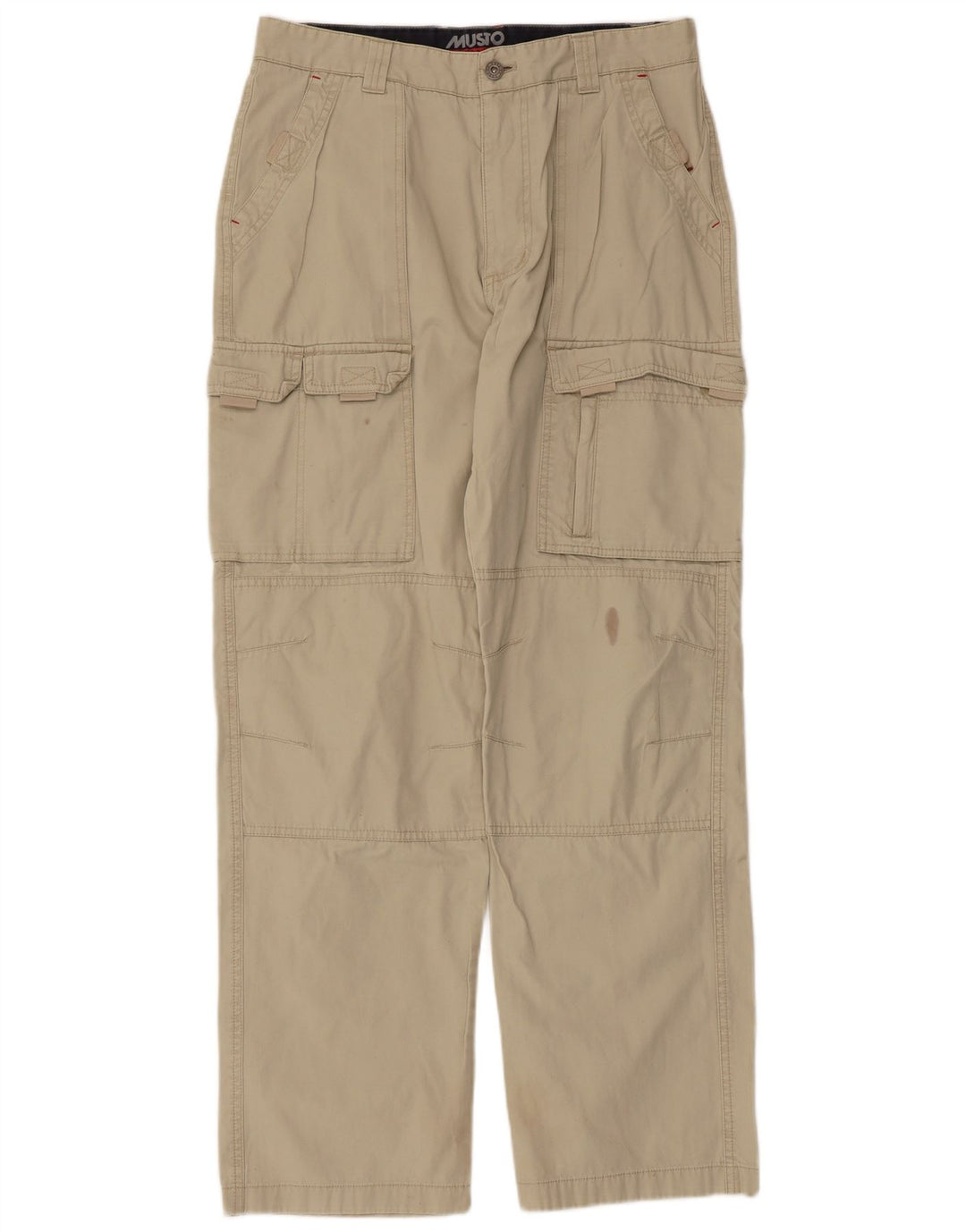 Musto Straight Cargo Bukser til mænd W32 L32 Beige Bomuld
