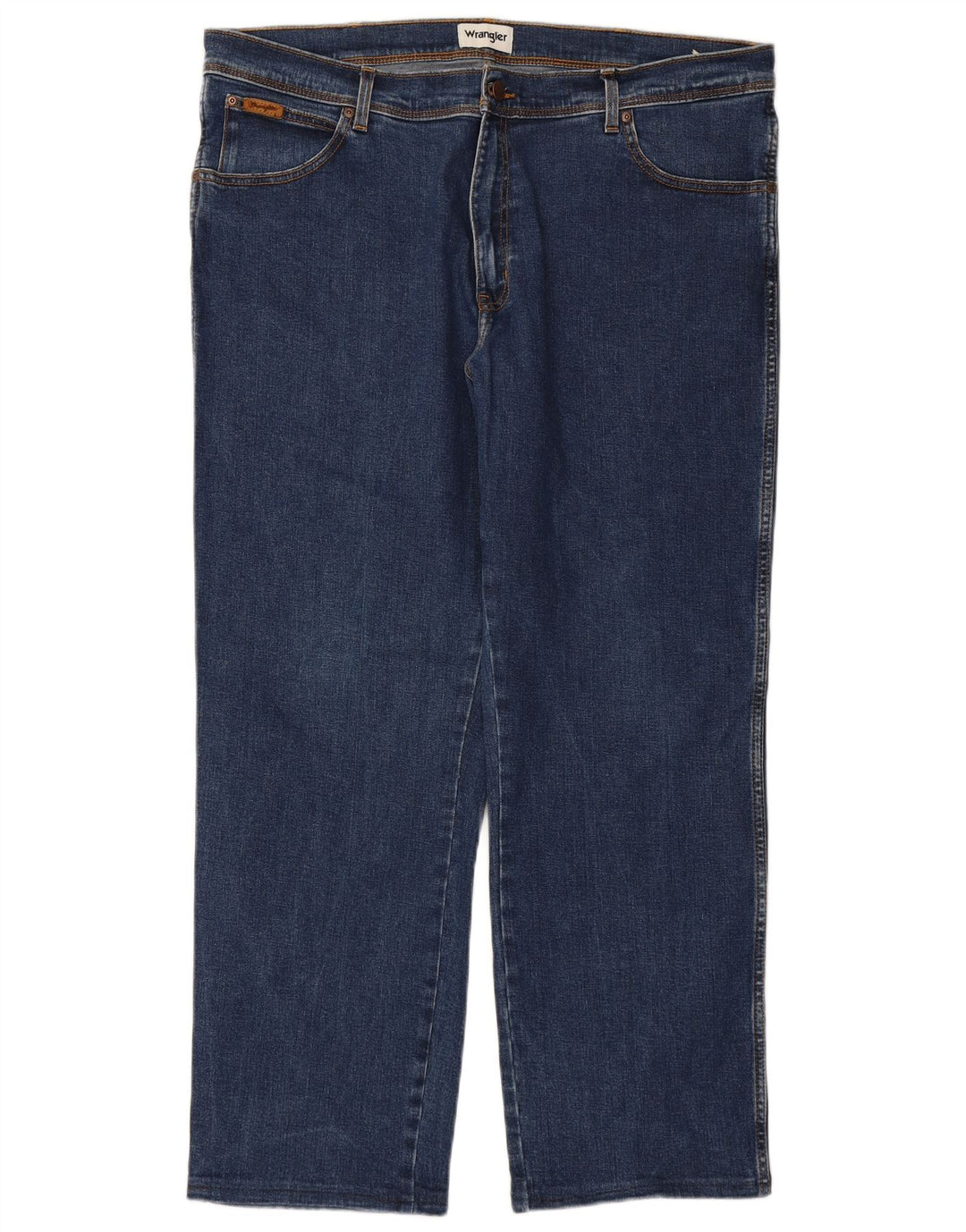 WRANGLER Herre Texas Straight Jeans W42 L29 Blå Bomuld