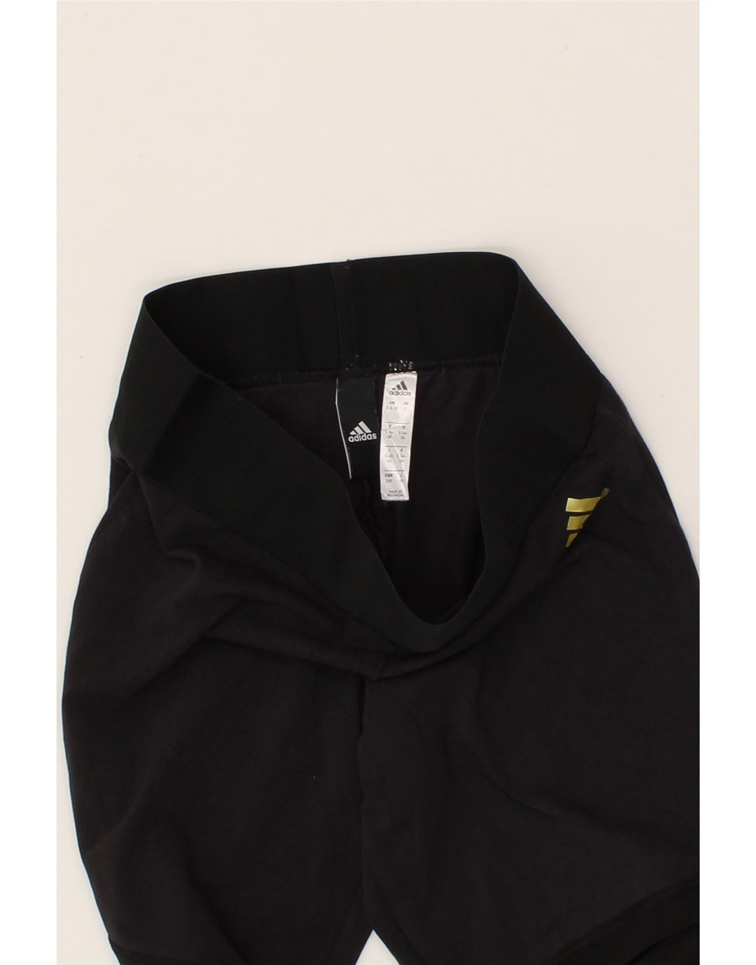 ADIDAS Womens Leggings UK 8/10 Small  Black Colourblock Vintage Adidas and Second-Hand Adidas from Messina Hembry 