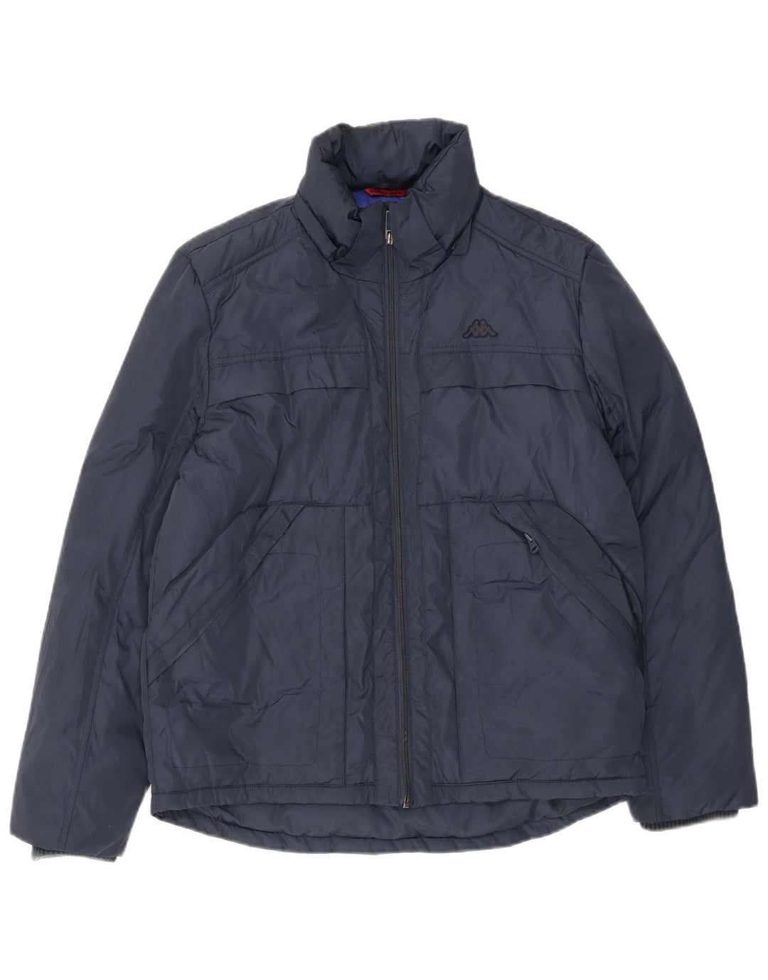 Kappa Herre polstret jakke UK 40 Large Navy Blue Polyester