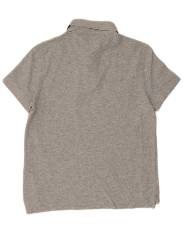 Tommy Hilfiger Herre Slim Fit Polo Shirt Medium Grey Flecked Bomuld