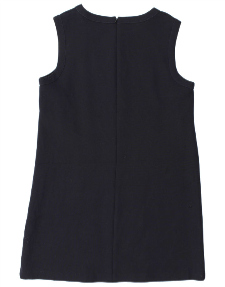 Zara Dame Ærmeløs Shift Dress UK 18 XL Navy Blue Polyester