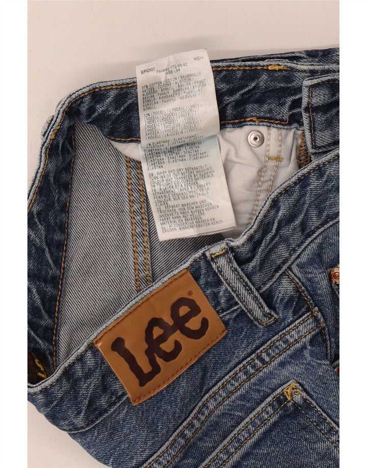Lee Dame Rider Classic Straight Jeans W26 L30 Blå Bomuld