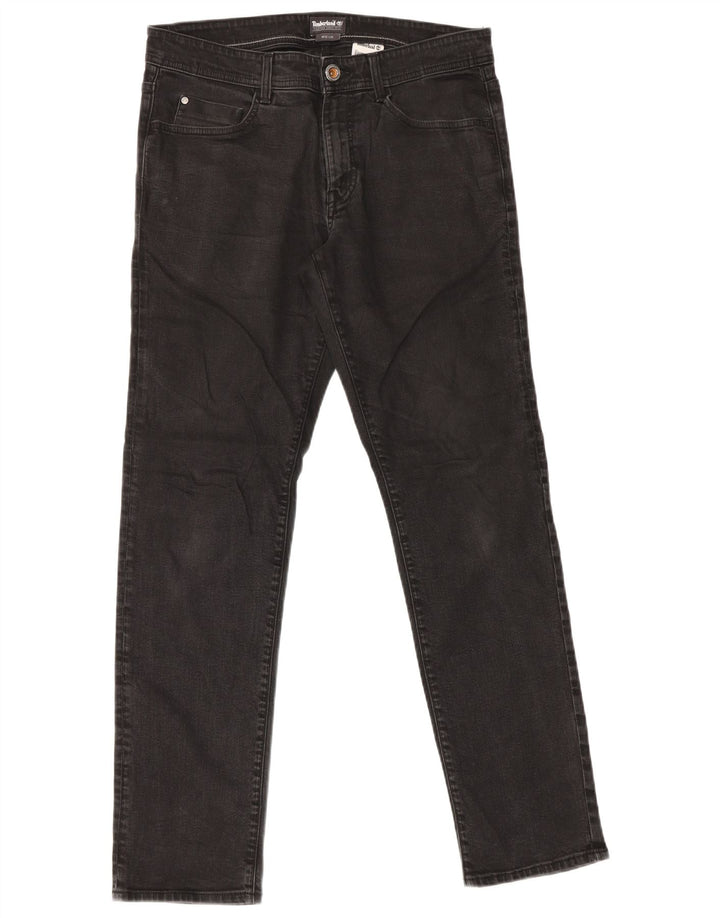 Timberland Mens Slim Jeans W32 L32 Sort Bomuld